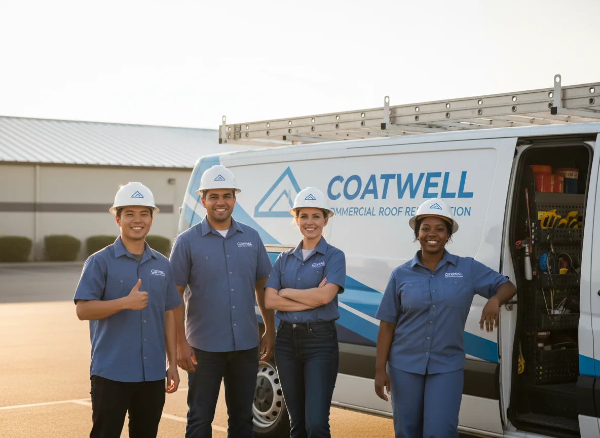 Commercial roof coating company in Sturtevant, WI
